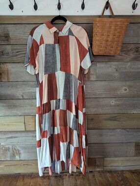 LULAROE HELENE tiered midi dress with pockets